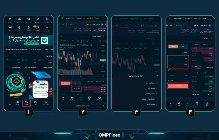 سفارش فروش ارز ADA